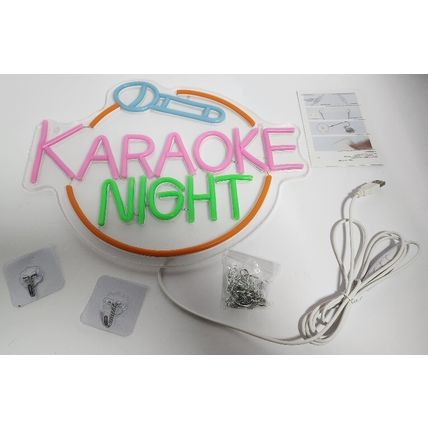 Dracey Neon Sign Led Karaoke Bar Neon Light Signs for Wall Karaoke Night Party
