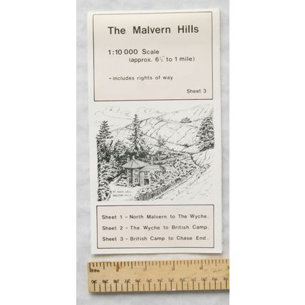 The Malvern Hills Sheet 3 British Camp to Chase End, 1:10,000 inc rights of way