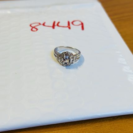 Bomb Party Sz7 Revealed BP Ring Fashion Jewelry RBP Flower Rhodium Pl
