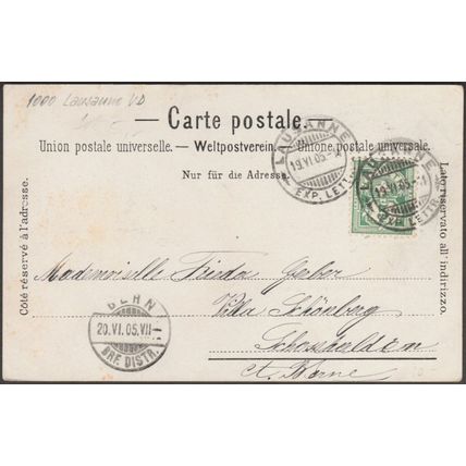 Lausanne et le Grand Pont, 1905 - Charnaux Frères CPA