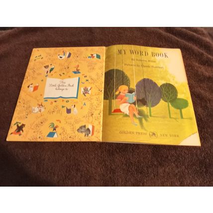 Little Golden Book My Word Book (A) First Edition By Robberta Miller 1963