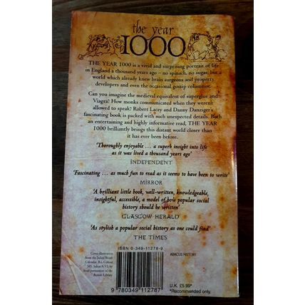 The Year 1000. Robert Lacey & Danny Danziger. Abacus Publications 2000 Paperback