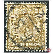 1924 SG429 1s Bistre-Brown Wmk Block Cypher Fine Used
