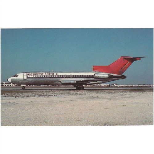 Northwest Orient Boeing B727 51 Aircraft Postcard (A21224)
