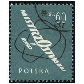 1958 Michel 1058 - #2 cancelled