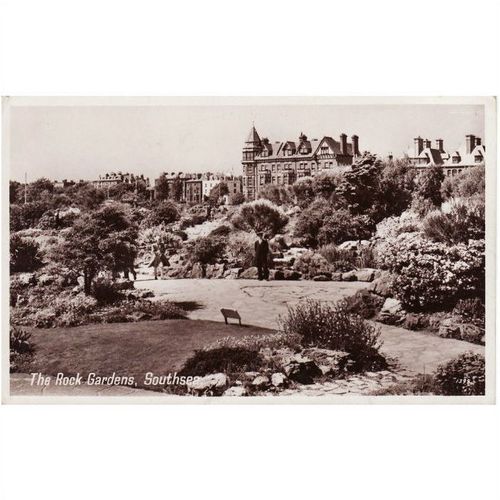 RP Postcard SOUTHSEA Rock Garden Hampshire Photo Precision English Series