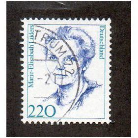 GER 1997 220pf 'FAMOUS WOMEN -M.E LUDERS' FINE USED (EBID30-172)