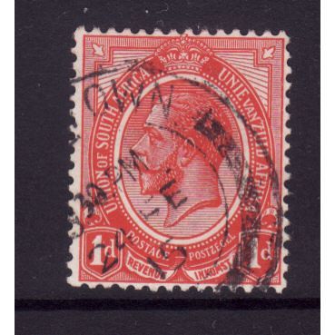 SOUTH AFRICA 1913 SG4 1d ROSE RED FINE USED#3