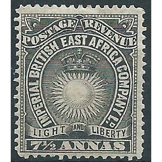 British East Africa 1895 SG30 7 1/2a Black Mounted Mint....