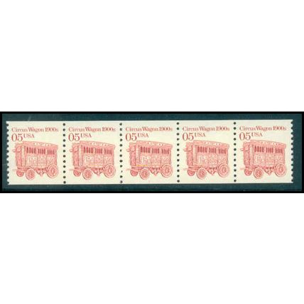 2452 5c Circus Wagon Very Fine MNH Dry Gum PNC 1/5 P0849