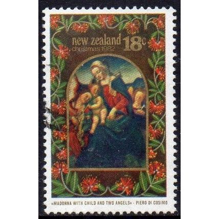 New Zealand 1982 Christmas - Madonna with Child, Di Cosimo 18c Used