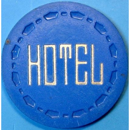 Hotel. Vintage Casino Chip. Marysville, CA. Q66.