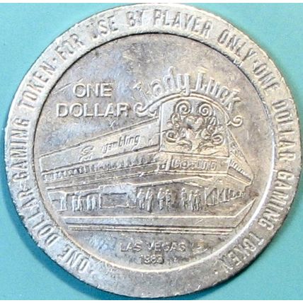Lady Luck. $1 Casino Token. Las Vegas, NV. 1983. U25.