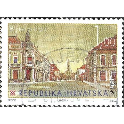 CROATIA, Zagrebacka Street, Bjelovar, brown 1995, 1kuna