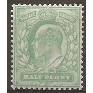 1911 Harrison Perf 14 SG267 1/2d Yellow-Green Light Mounted Mint . .