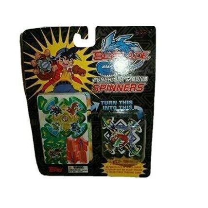 BEYBLADE Vintage Topps Punch Out & Build Spinners Mint in Sealed Package