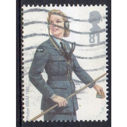 GB 2008 Military Uniforms - RAF - WAAF Plotter, 1940 81p Used