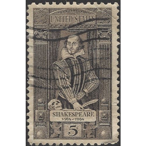 USA, William Shakespeare, black & white 1964, 5c