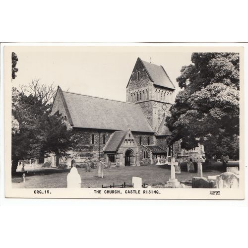 The Church Castle Rising Norfolk RP Postcard 15