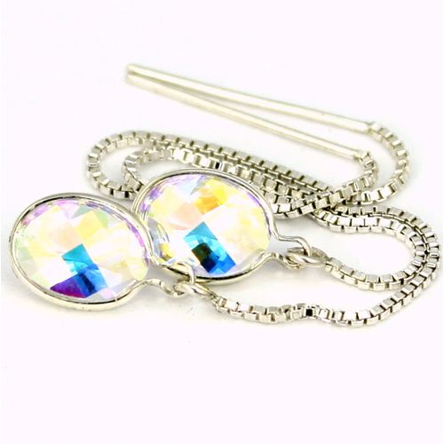 Mercury Mist Topaz, 925 Sterling Silver Threader Earrings, SE005