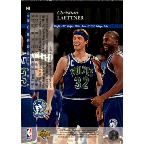 1993-94 Upper Deck Christian Laettner ELECTRIC Court-Silver #141