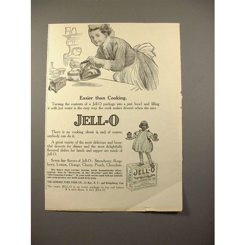 1913 Jell-o Jello Ad - Easier Than Cooking!