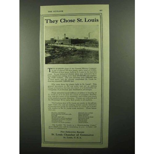 1920 St. Louis Chamber of Commerce Ad - They Chose