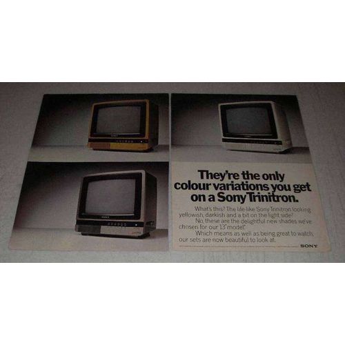1977 Sony Trinitron Televisions Ad - Colour Variations