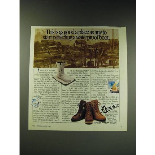 1987 Danner Boots Ad - This is as good a place as any to start perfecting