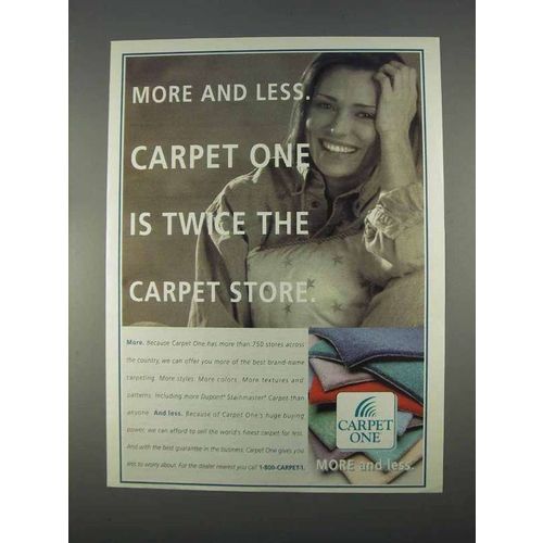 1996 Carpet One Ad - More and Less
