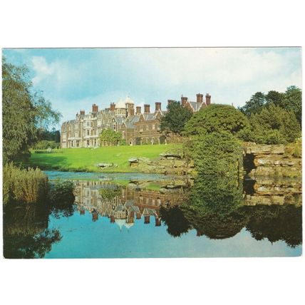 Postcard Sandringham House and Lake, Norfolk. Unposted