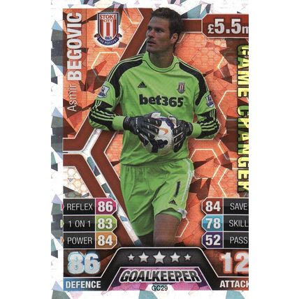 Match Attax 2013/2014 Extra GC29 Asmir Begovic Stoke City