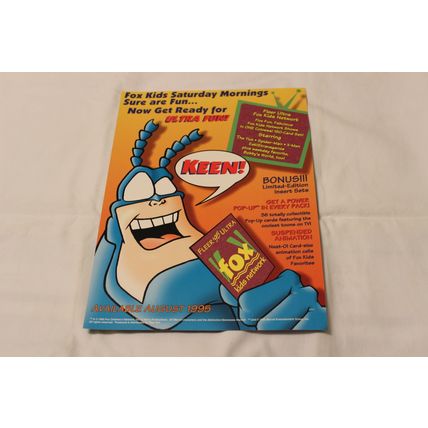 1995 Fleer Ultra Fox Kids Network PROMO SHEET