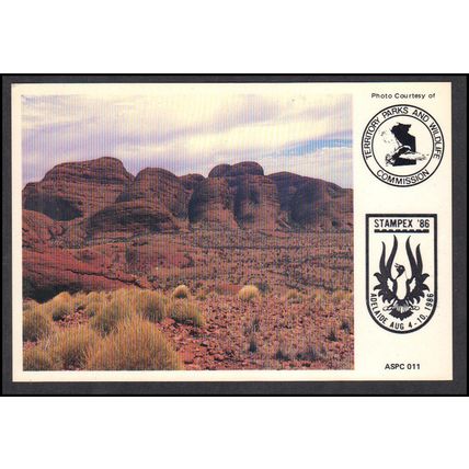 Postcard Stampex '86 (No Cachet-U/A) Box0488