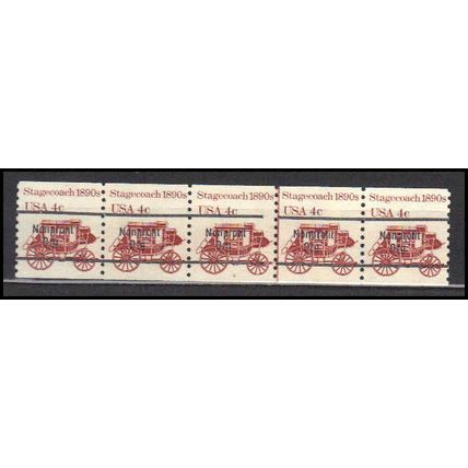 1898Ab 4c Stagecoach Fine MNH Dry Gum PNC 6/5 Line Gap AA0090