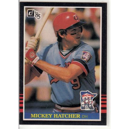 1985 Donruss baseball card 194 Mickey Hatcher