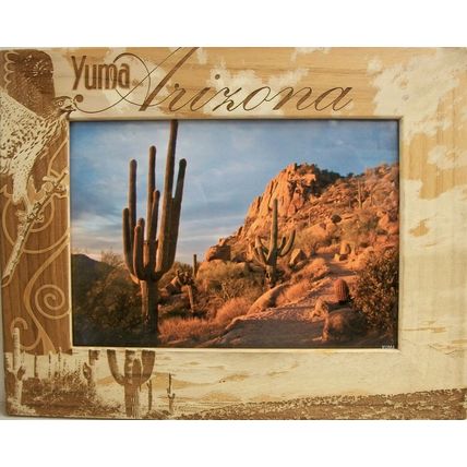 Yuma Arizona Laser Engraved Wood Picture Frame (5 x 7)