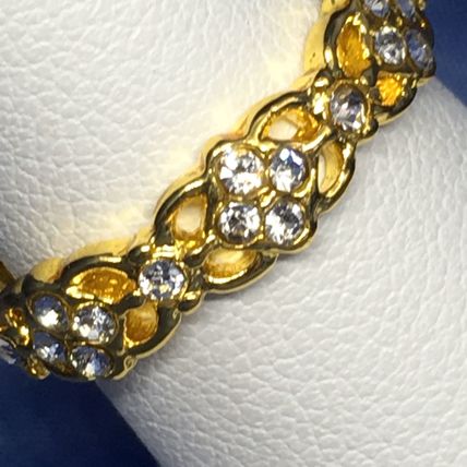 Ring Simple Hollow 14k Yellow Gold Plate #288 USA Seller