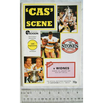 1991 programme Castleford v. Widnes, 6/1