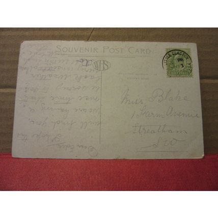 MARINE PARADE GARDENS, CLACTON-ON-SEA, ESSEX. used postcard w.h.s. 1900s pm =
