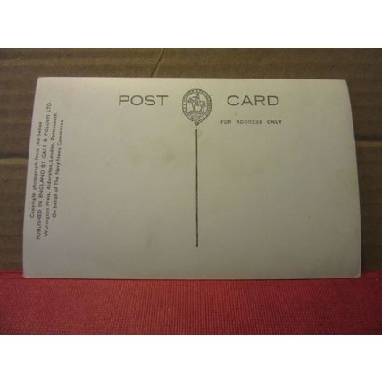 H.M.S YARMOUTH unused postcard by Gale & Polden =