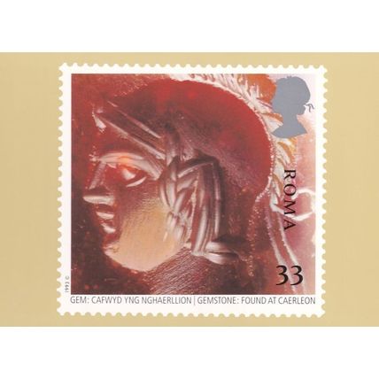 Gem Capwyd Yng Nghaerilion Gemstone Rome Roman History Postcard