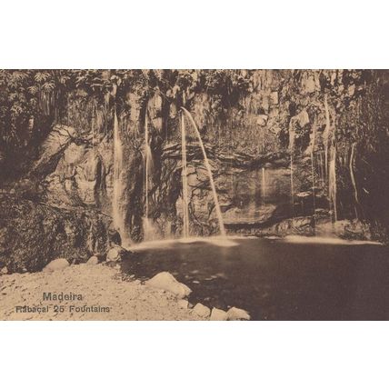 Madeira 25 Fountaine Antique Spanish Postcard