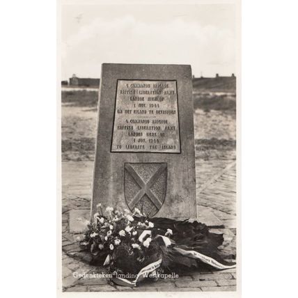 Westkapelle Military Monument Antique Real Photo Postcard