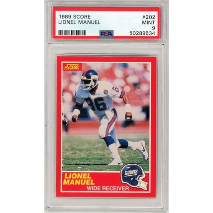 1989 Score Lionel Manuel #202 PSA 9 P1392