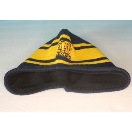 NOTRE DAME FIGHTING IRISH NAVY Yellow KNIT WINTER CAP HAT