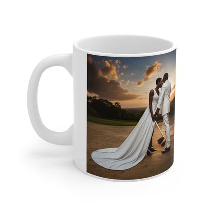 But Not Before Golf African American Culture Dress Bride and Groom J