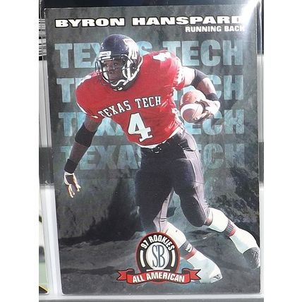 1997 Score Board BYRON HANSPARD (Falcons) All American Rookie Card #86
