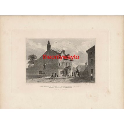 Wm Roscoe Birthplace, Mount Pleasant, Liverpool, Book Illustration (Print), 1832
