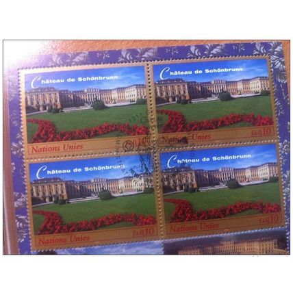 ONU GENEVE CARNET PRESTIGE 1998 C372 CHATEAUX ET JARDINS DE SCHÖNBRUNN FDC OBL.